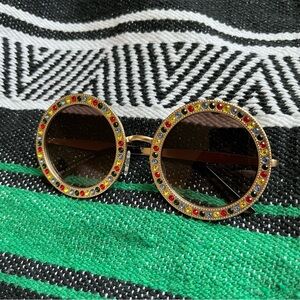 SOJOS | Oversized Rhinestone UV Protection Sunglasses